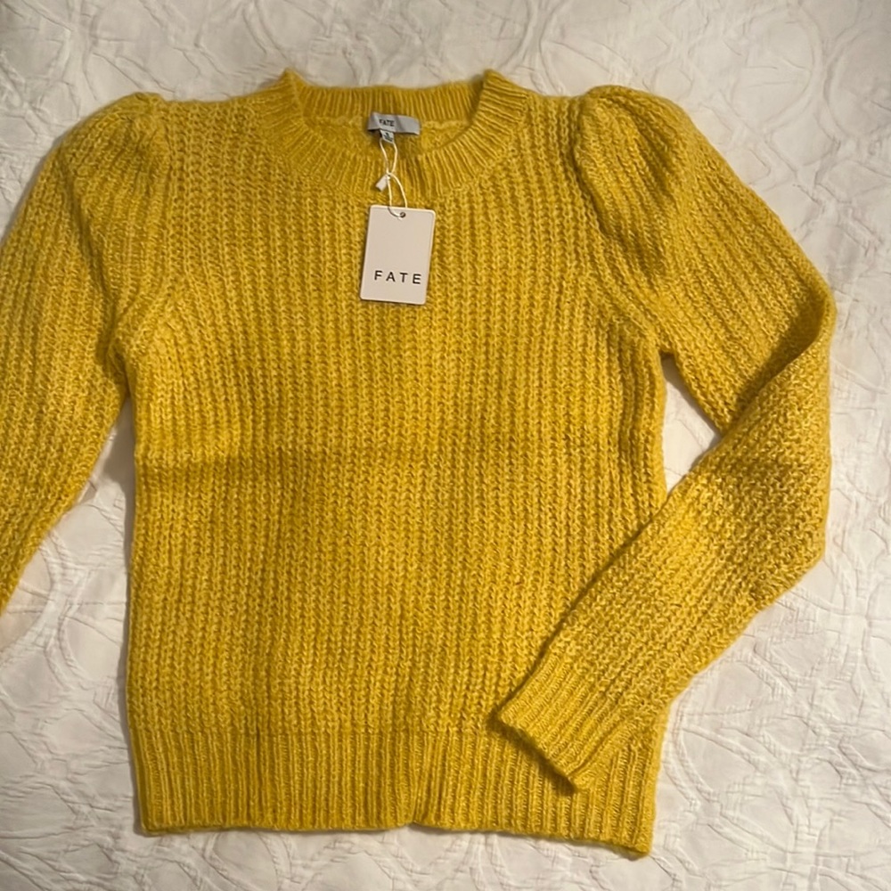 NWT yellow sweater by Fate